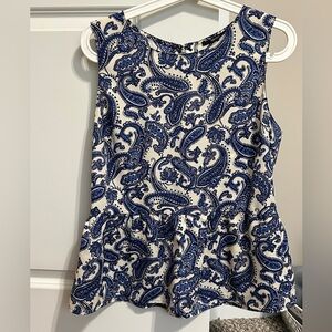 Forever 21 Paisley Tank Top with Peplum